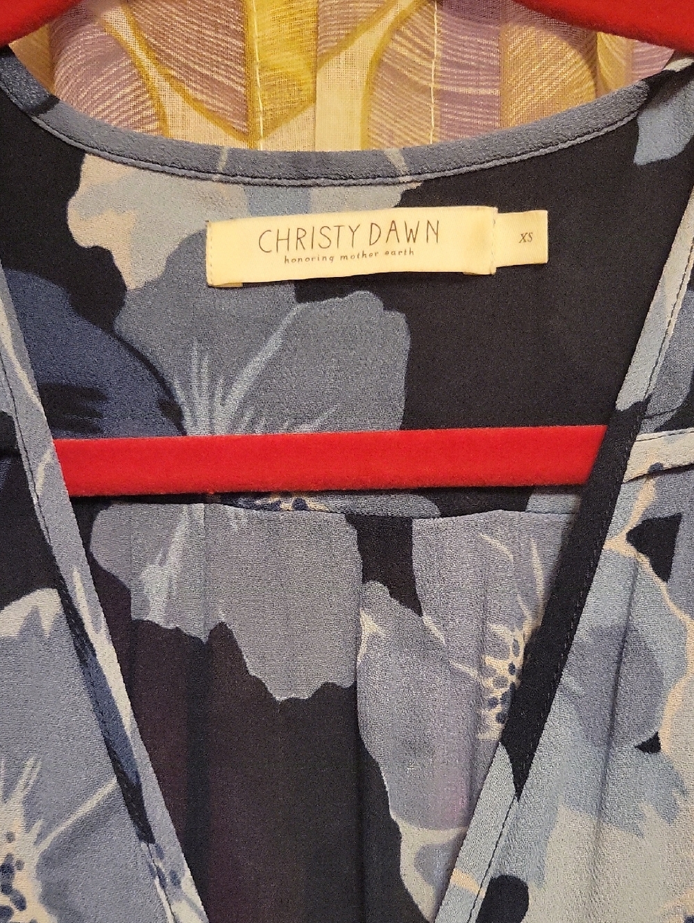 Christy Dawn, The Dawn Dress In Hibiscus Blues Size XS - Picture 4 of 11